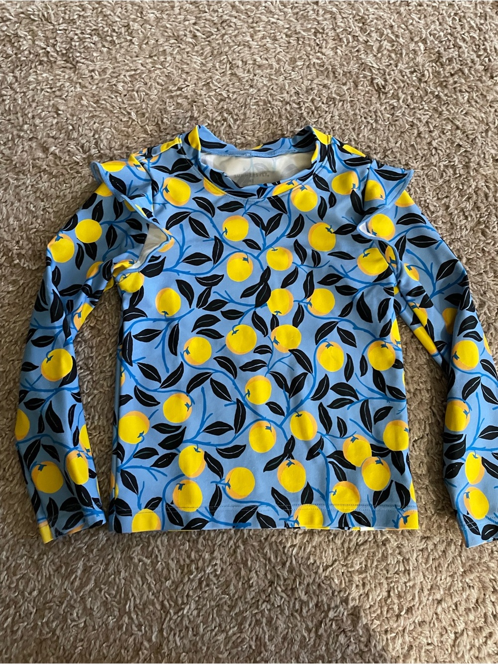 Girl’s Summersalt lemon print Rashguard